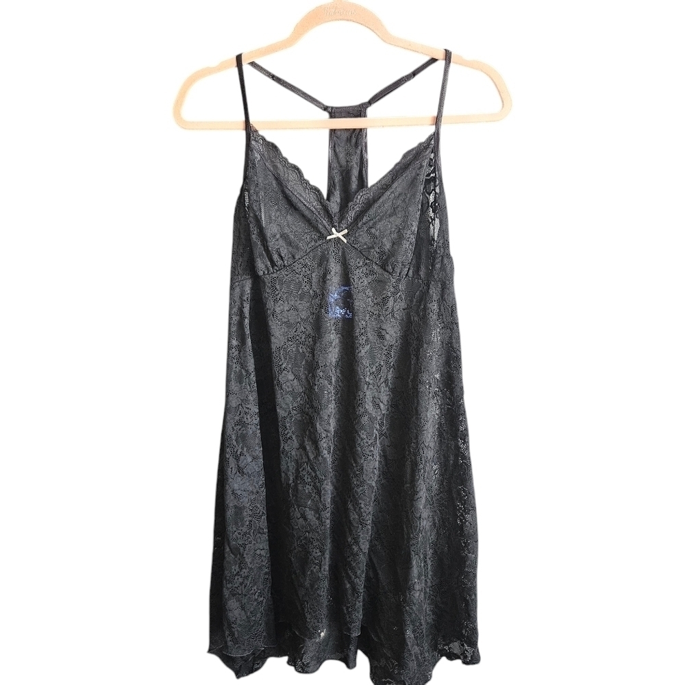 Apt 9 Womens Black Racerback Lacy Slip Dress Sz XL NWOT
